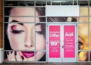 Window Signs & Graphics outdoor storefront window vinyl graphics custom 300x214